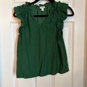 Green Jcrew top